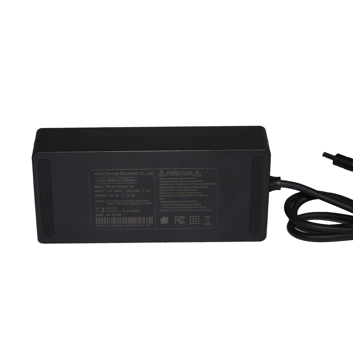 EUNORAU 48V2A 2.0 US/CA Ebike Charger