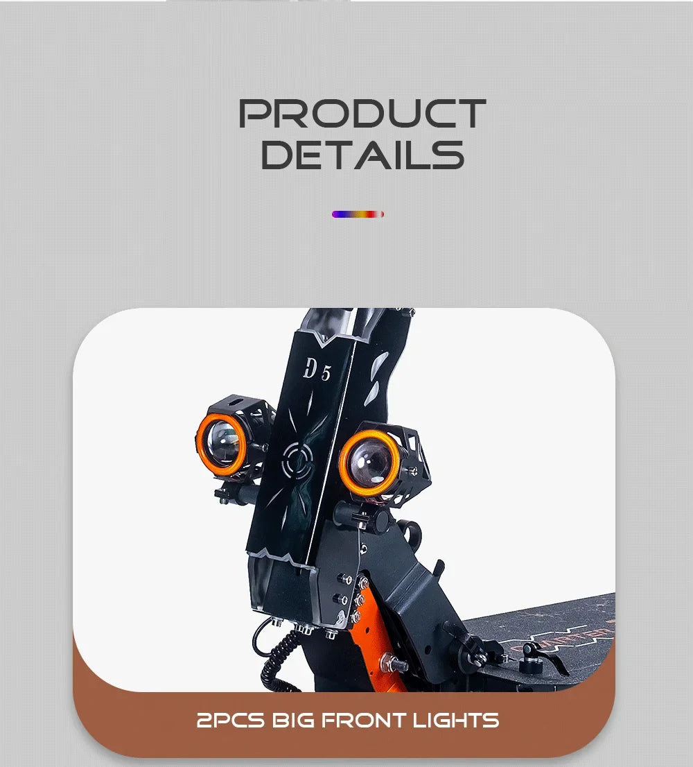 Obarter D5 Electric Scooter - 5000W, 70km/h Max Speed, Removable Battery