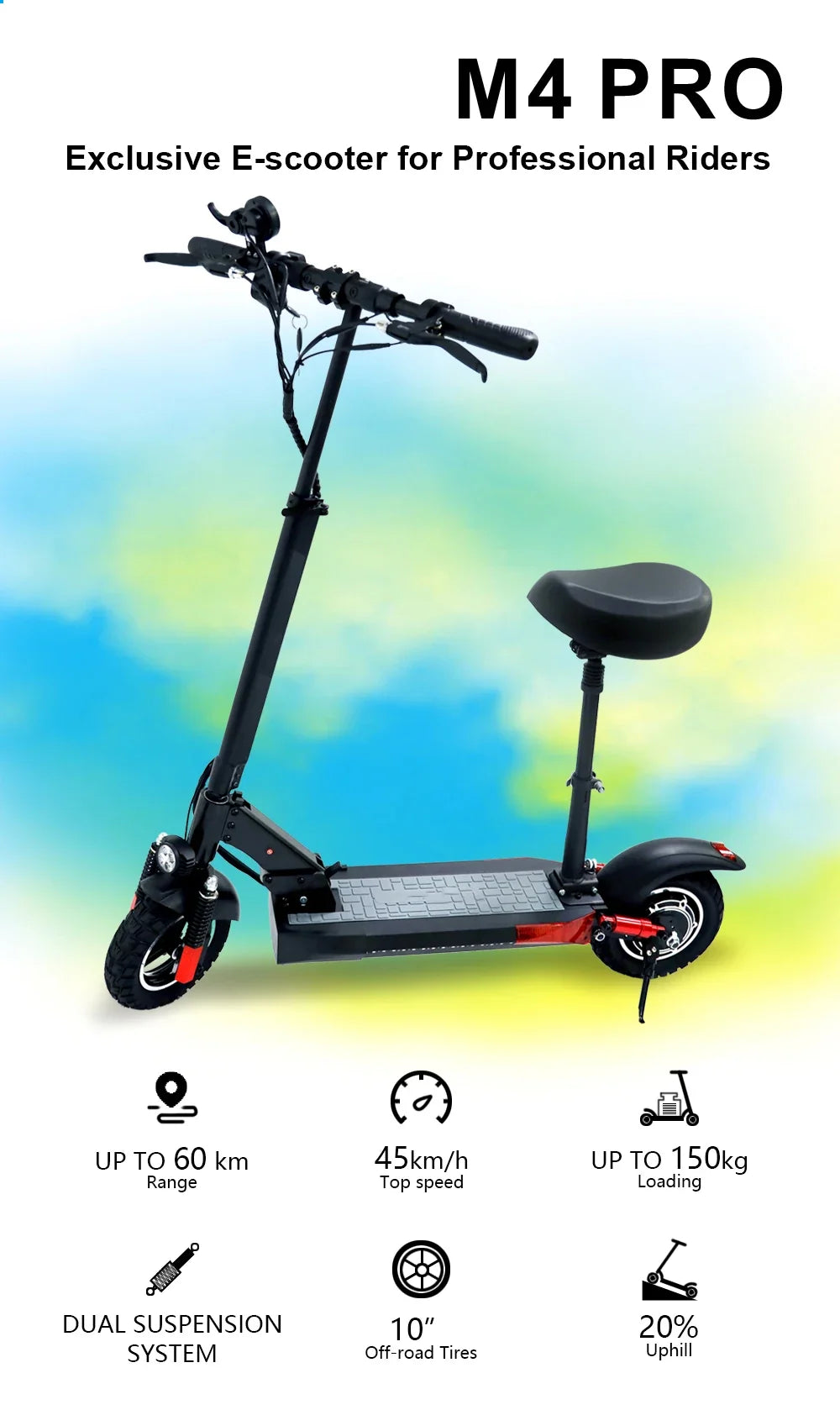 eBike Boys 48V Foldable Electric Scooter - 800W Max Speed 45km/h