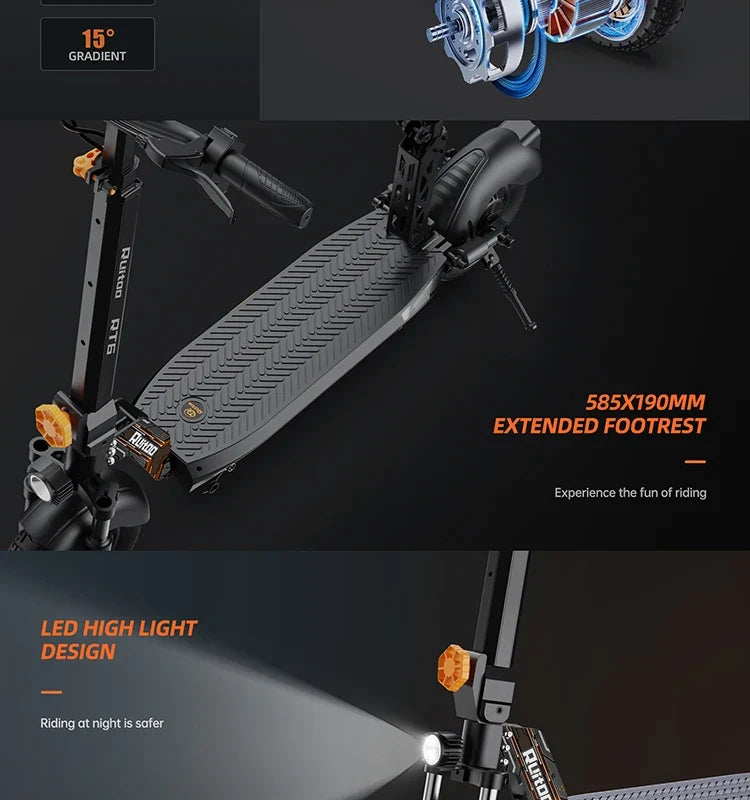 eBike Boys RT6 1000W Electric Scooter - 48V, 40-50km Range