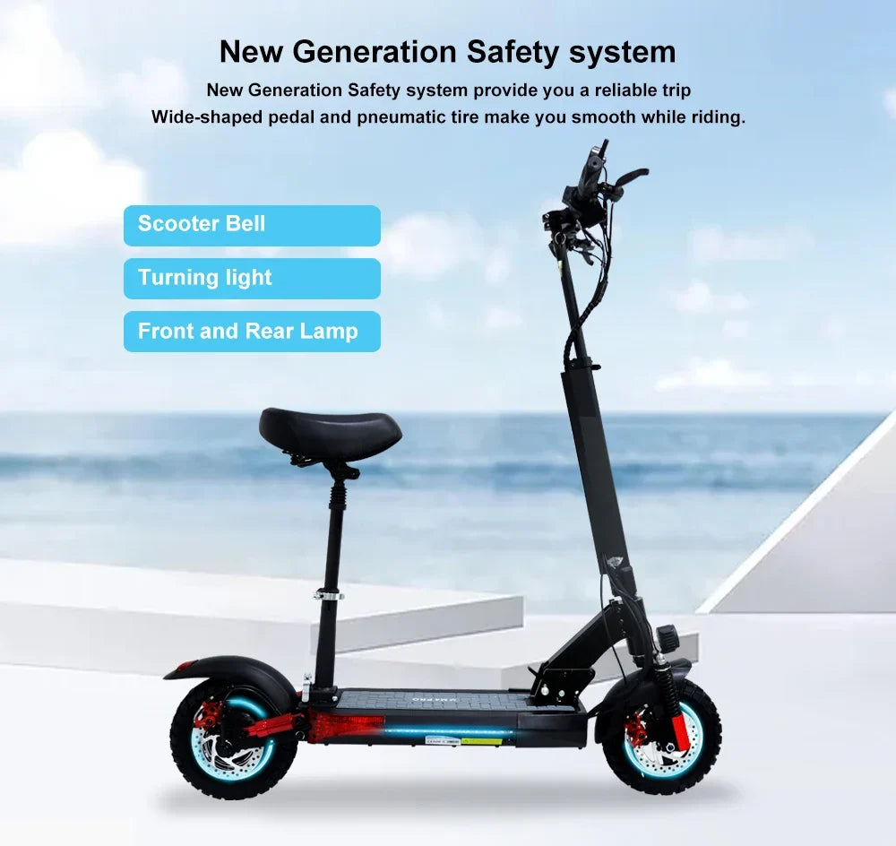 eBike Boys 48V Foldable Electric Scooter - 800W Max Speed 45km/h