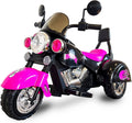 6V Rechargeable 3-Wheel Electric Ride-On Motorcycle for Kids with LED Headlights