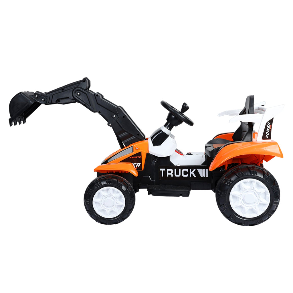 Battery-Powered Ride-On Excavator with Motorized Arm and Forward/Backward Movement