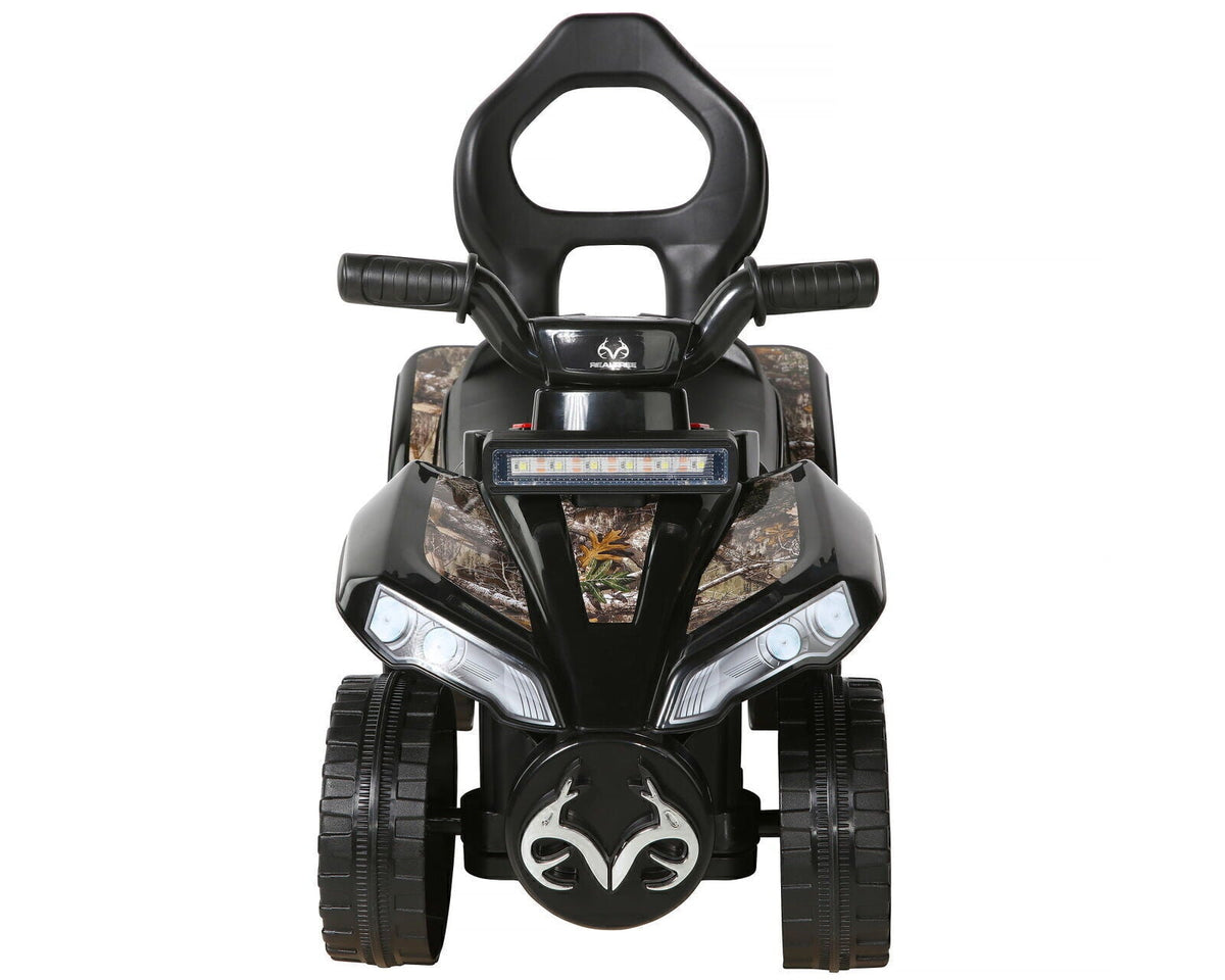 Camo Ride-On Toy Car with Seat, Storage Compartment, and 3 Animal Sounds for 18-36 Months