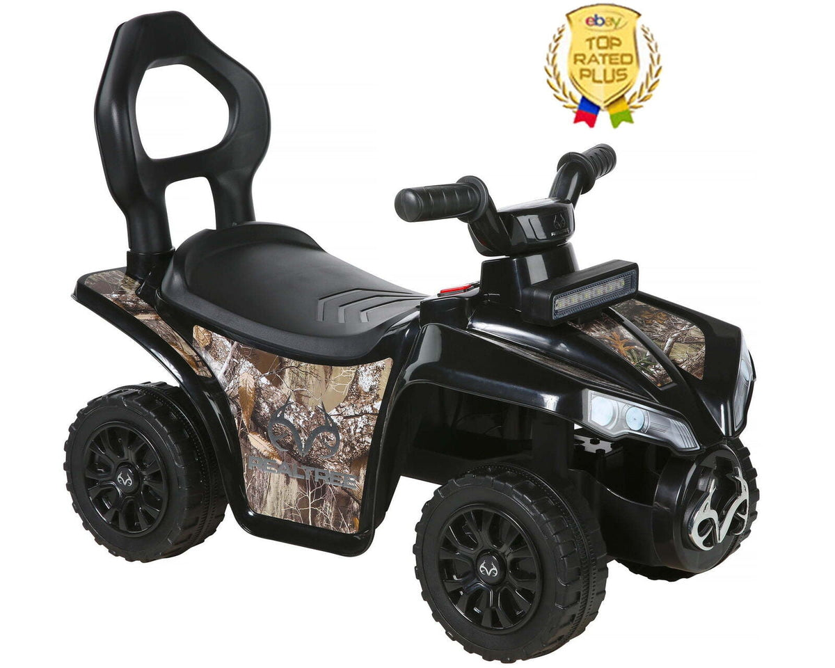 Camo Ride-On Toy Car with Storage Seat and 3 Animal Sounds
