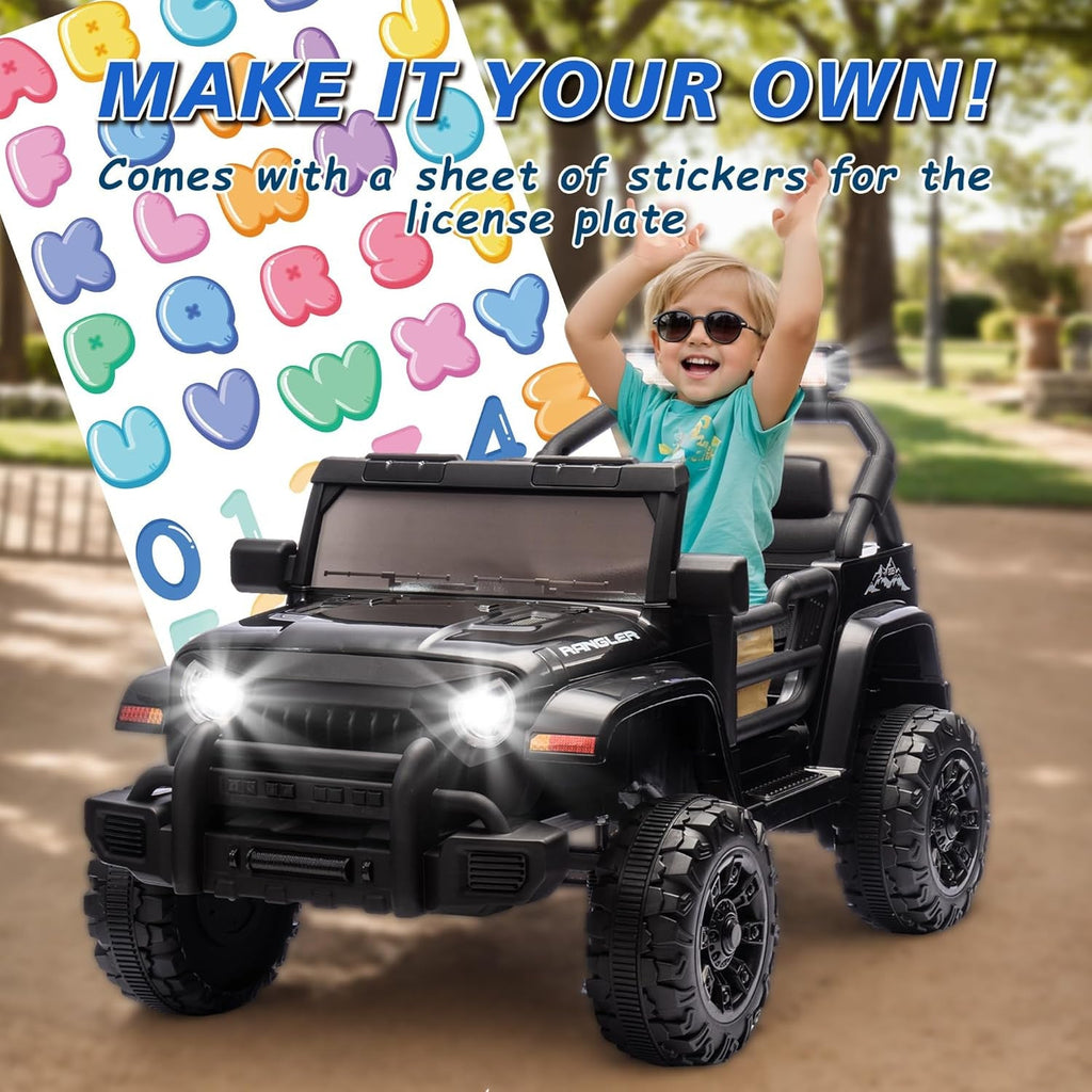 12V Kids Electric Ride-On Truck Car with Parental Remote Control Toy Vehicle