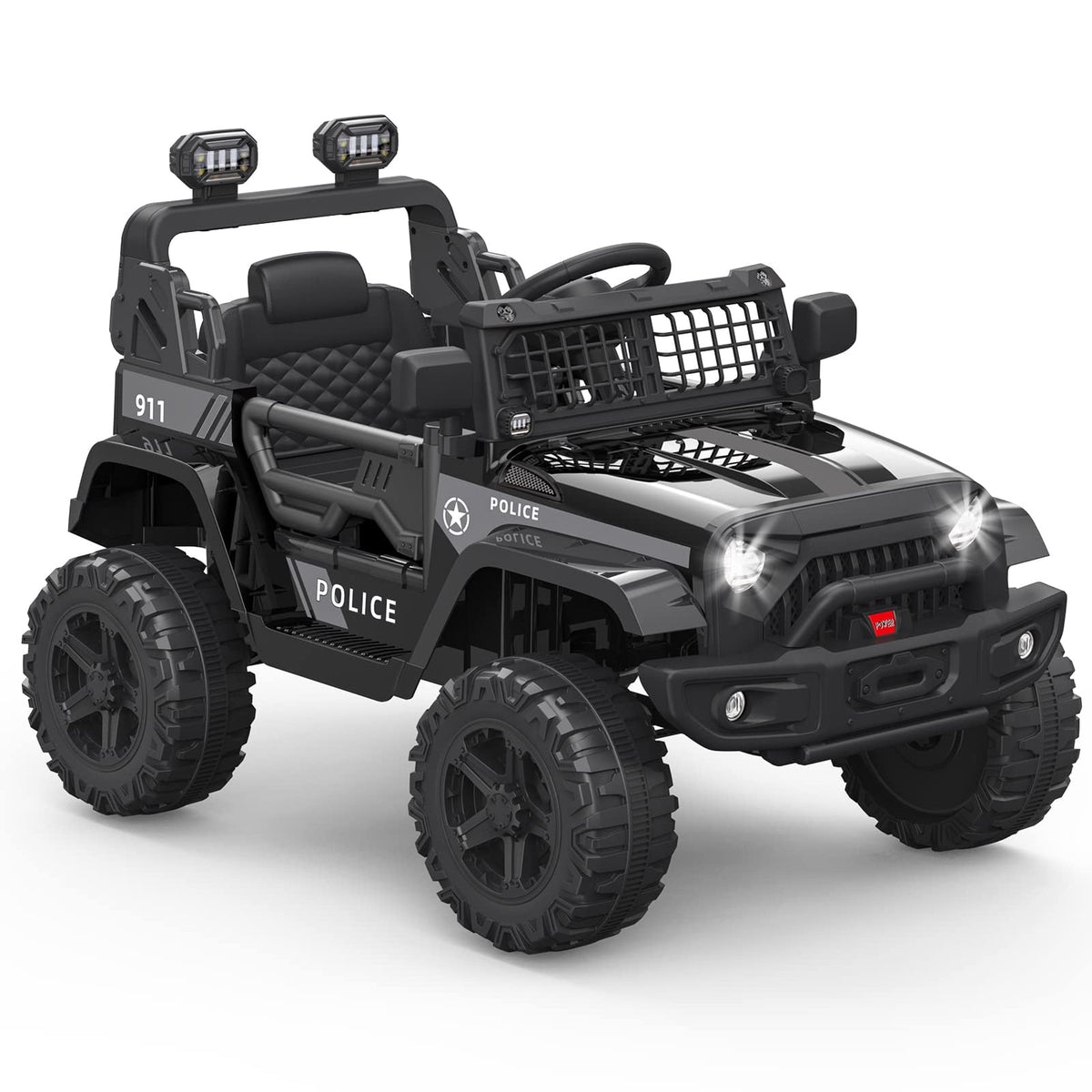 12V Kids Electric Ride-On Truck Car with Remote Control and Spring Suspension