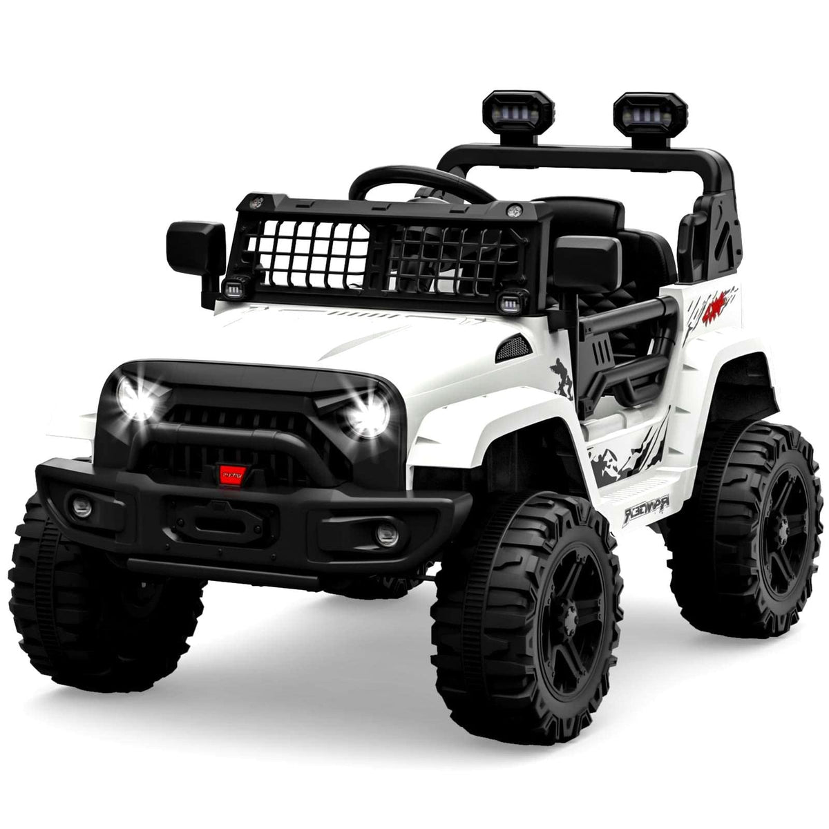 12V Kids Electric Ride-On Truck Car with Remote Control and Spring Suspension