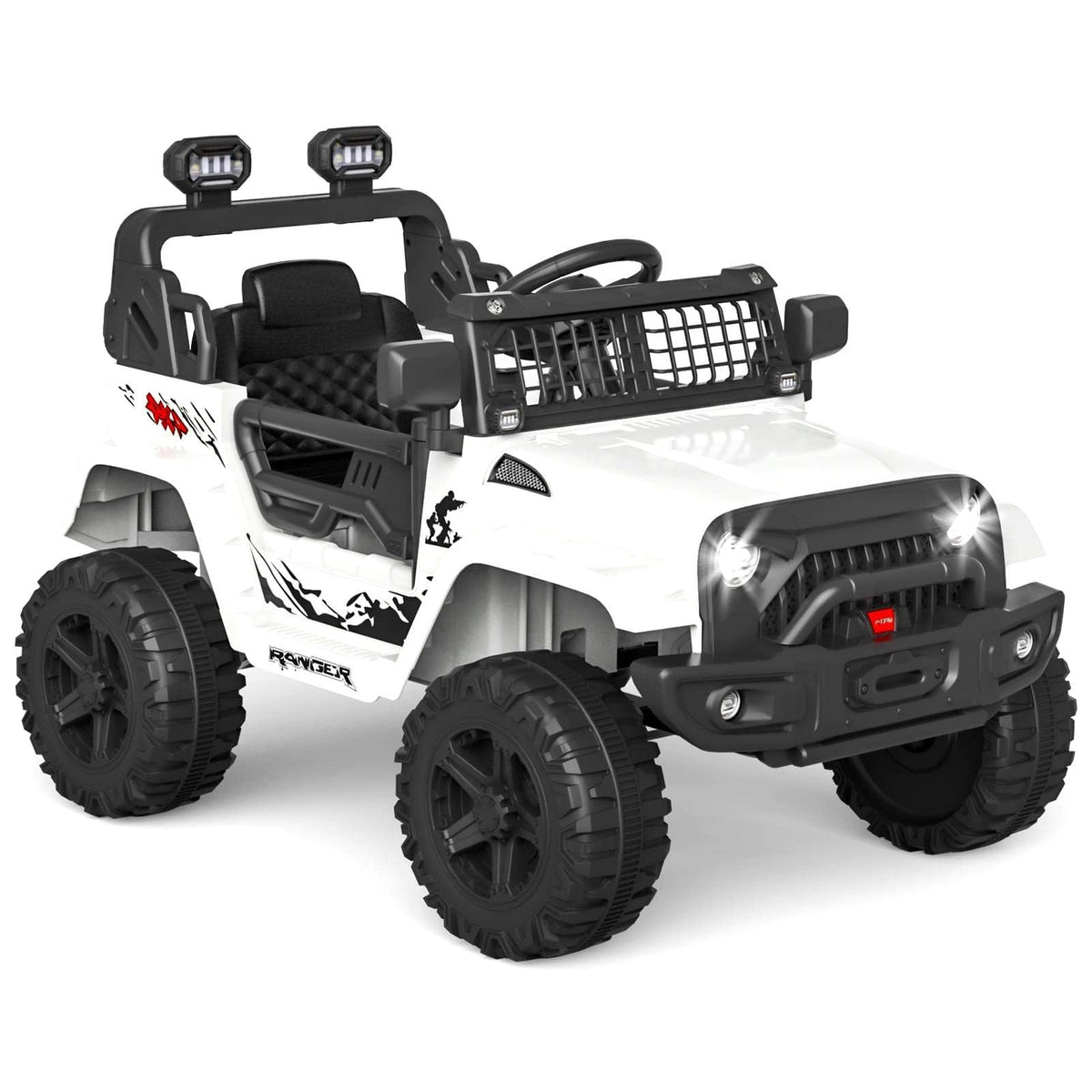 12V Kids Electric Ride-On Truck with Remote Control and Spring Suspension