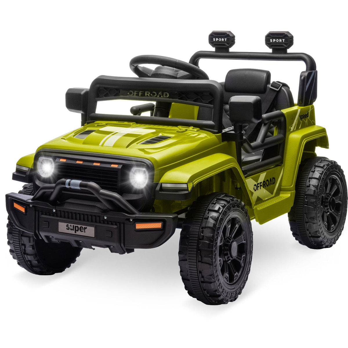 12V Ride-On Truck Car Toy with Parent Remote Control for Kids Ages 3-5