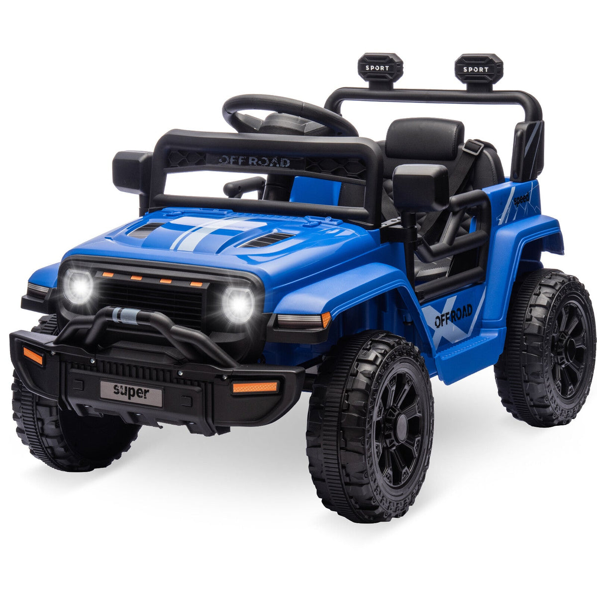 12V Ride-On Truck Car Toy with Parent Remote Control for Kids Ages 3-5