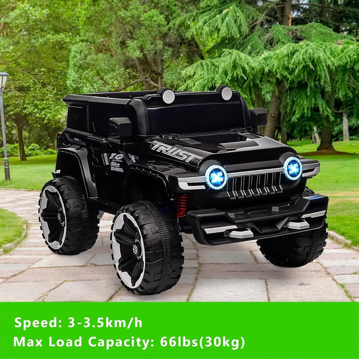 12V Electric Ride-On Truck Car for Kids Ages 3+ with 2.4G Remote Control