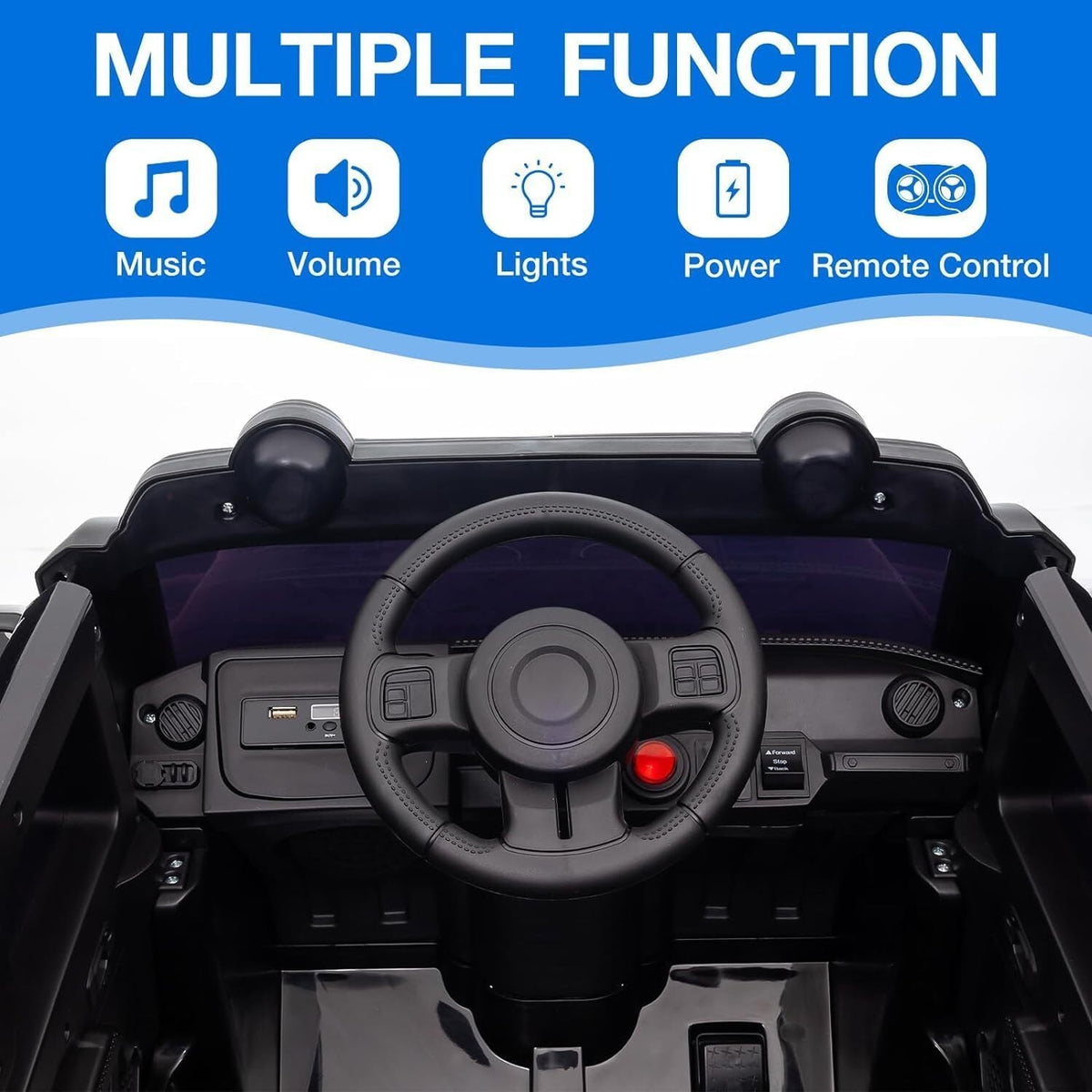 12V Electric Ride-On Truck Car for Kids Ages 3+ with 2.4G Remote Control