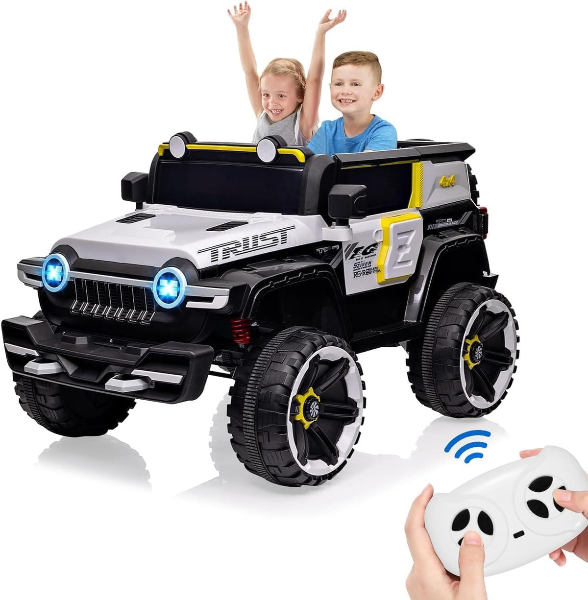 12V Electric Ride-On Truck Car for Kids Ages 3+ with 2.4G Remote Control