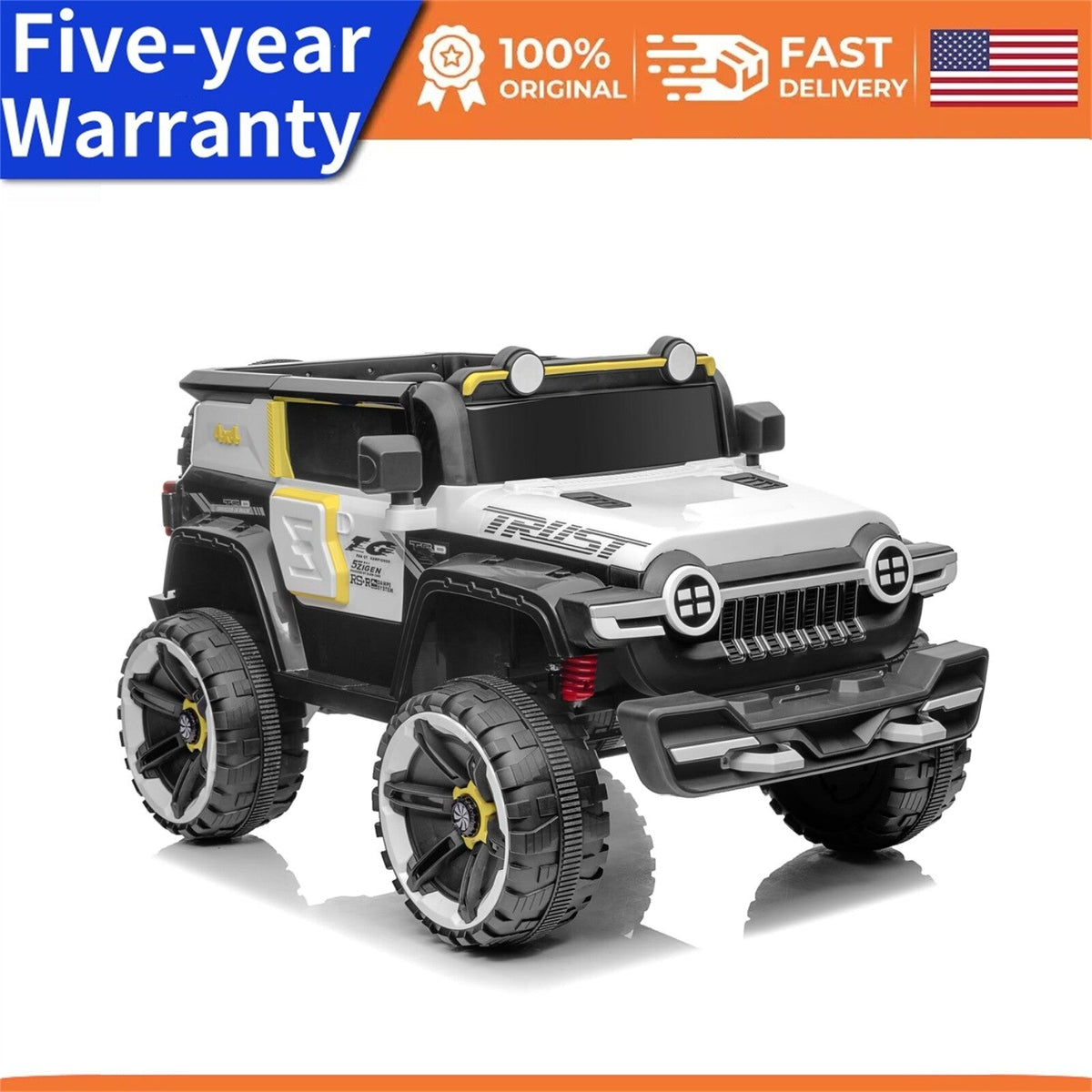 12V Electric Ride-On Truck Car for Kids Ages 3-8 with 7AH Battery