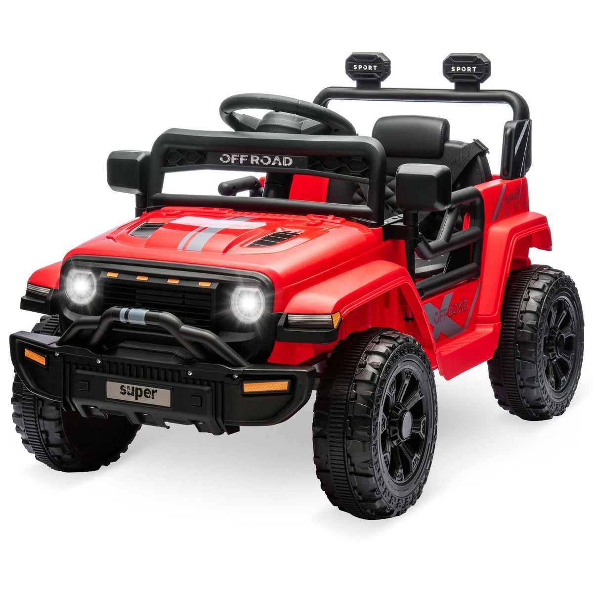 12V Battery-Powered Electric Ride-On Truck for Kids with Remote Control