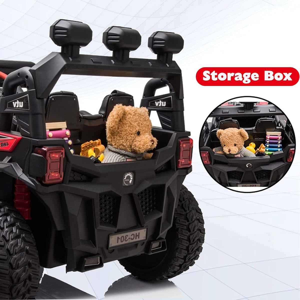 12V 4WD Electric Ride-On UTV Buggy for Kids with 10AH Battery