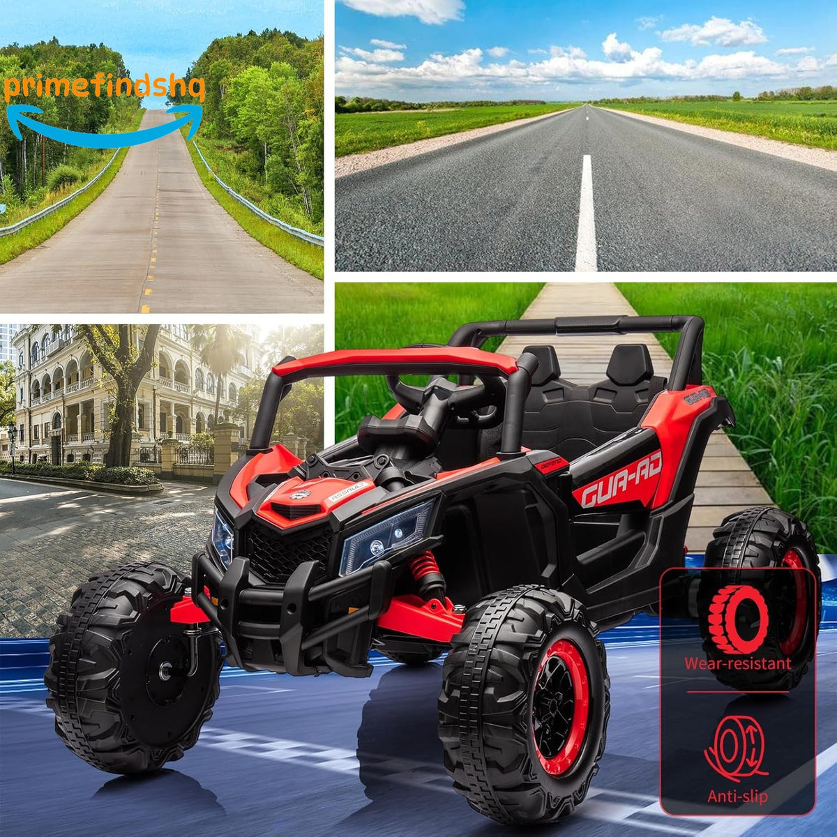 24V Battery-Powered Off-Road Ride-On UTV Car with 200W Motor and Remote Control