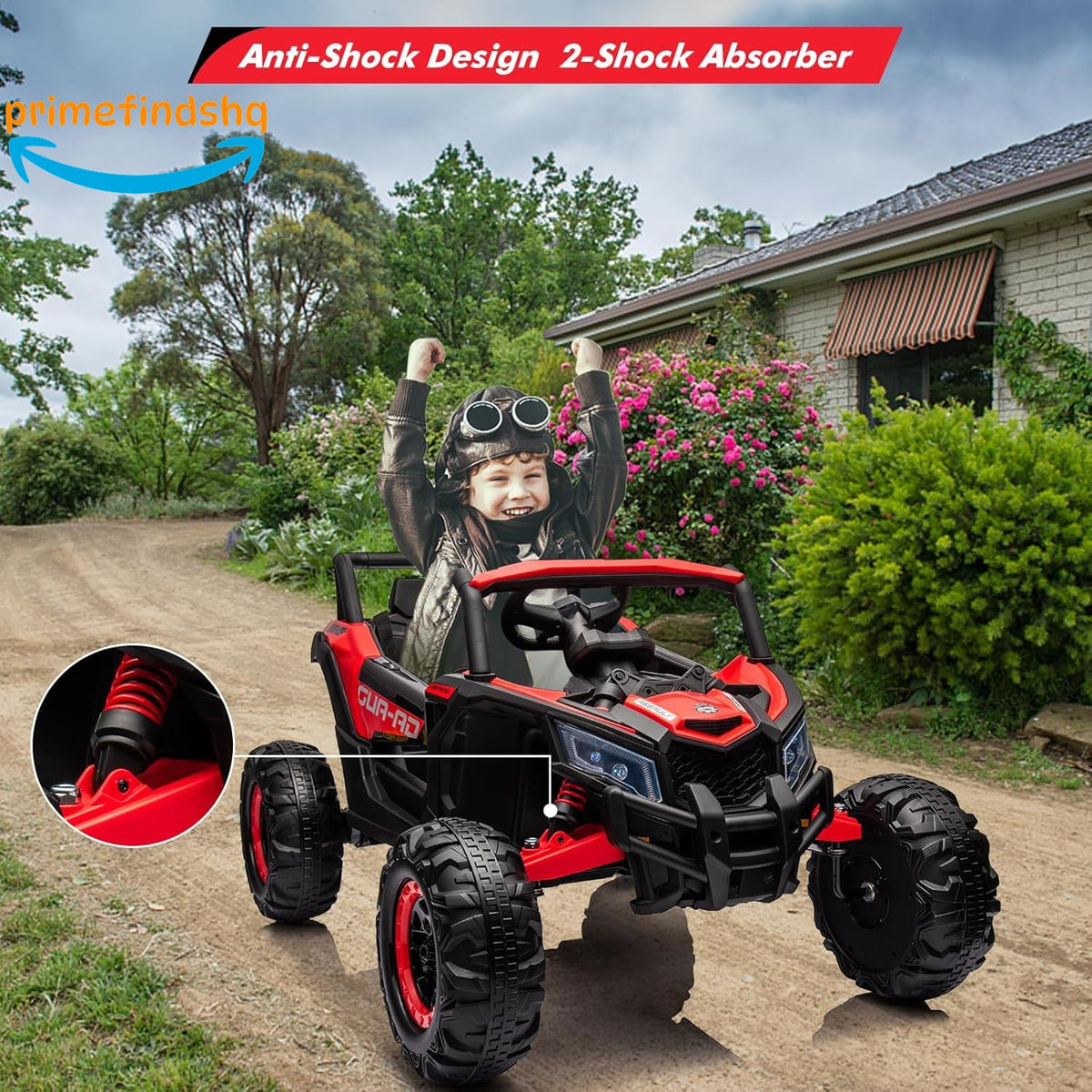 24V Battery-Powered Off-Road Ride-On UTV Car with 200W Motor and Remote Control