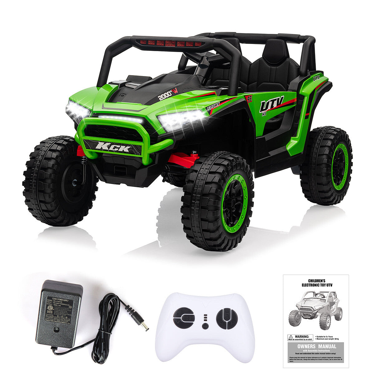 12V Battery-Powered Electric Off-Road UTV Ride-On Vehicle for Kids with Remote Control