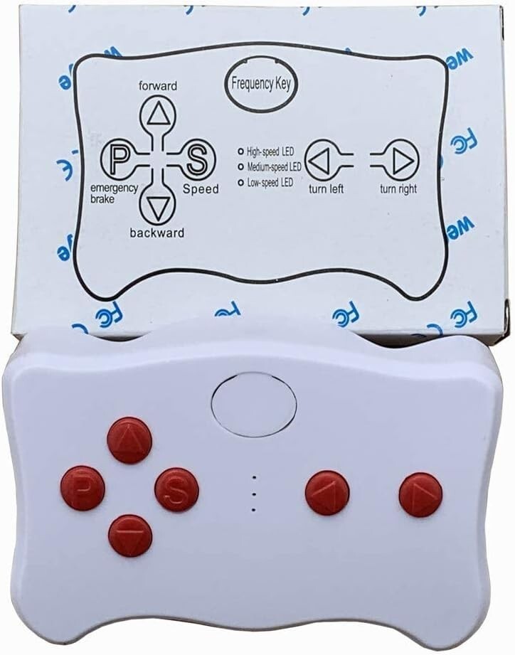 12V Replacement Remote Control with 2.4G Wireless Connectivity for Kids' Cars RX43 RX23